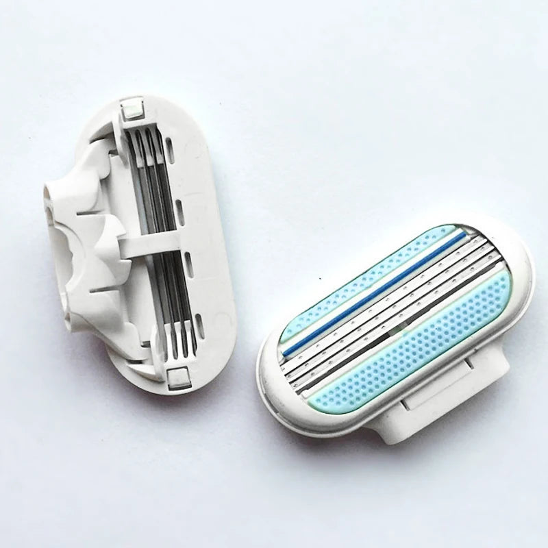 Women’s 3-Layer Safety Razor Blades – 4–40PCS Bikini & Body Hair Remover Heads (Compatible with Venus)