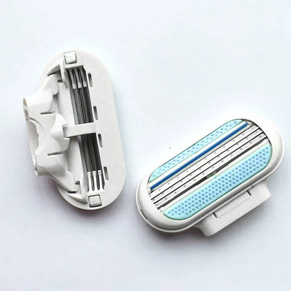 Women’s 3-Layer Safety Razor Blades – 4–40PCS Bikini & Body Hair Remover Heads (Compatible with Venus)