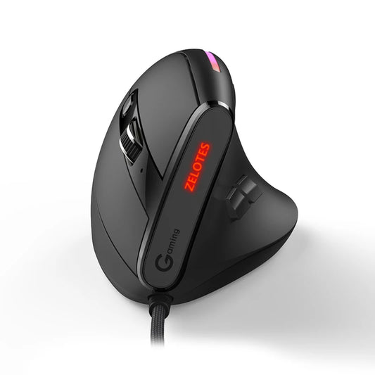 JOMAA Vertical Gaming Mouse – 12,800 DPI RGB Precision