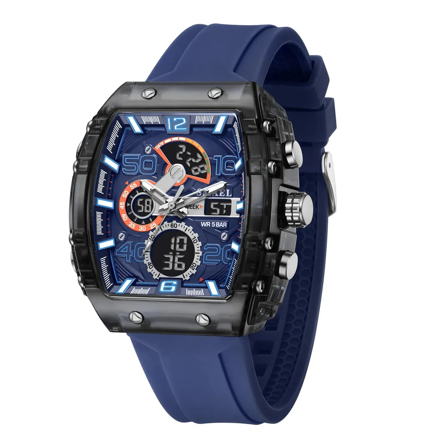 SMAEL 8109 Men’s Electronic Watch | Dual Display Waterproof Luminous - BLAKESTORE-NG