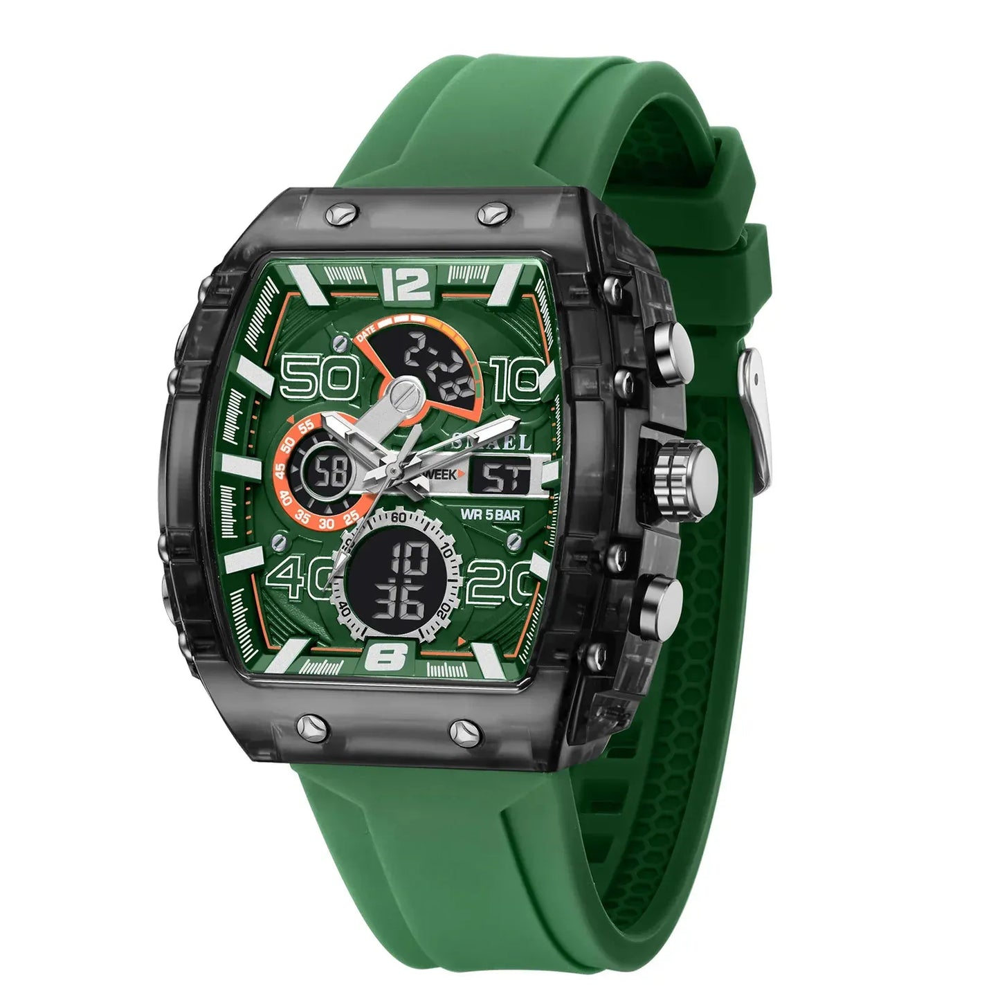 SMAEL 8109 Men’s Electronic Watch | Dual Display Waterproof Luminous - BLAKESTORE-NG