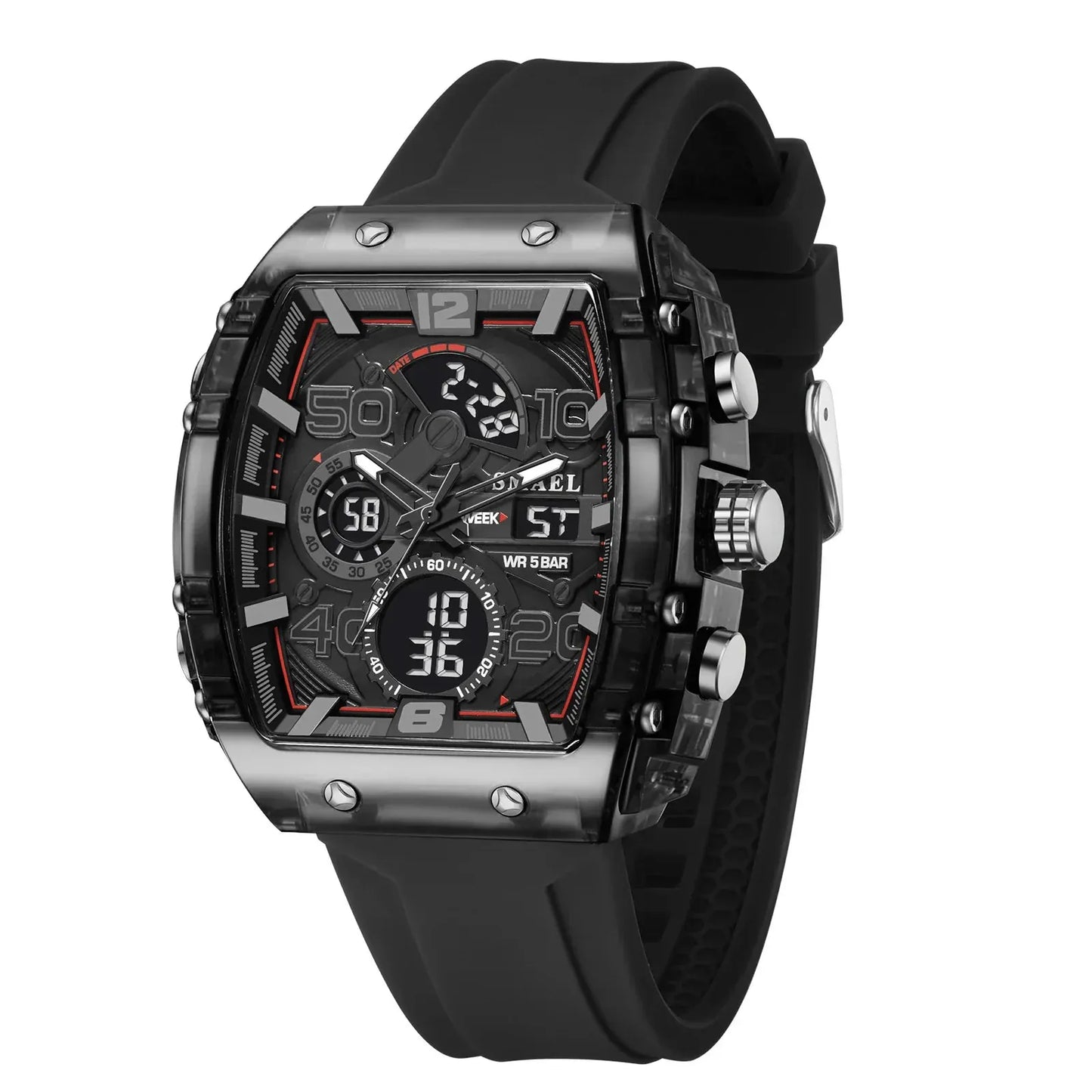 SMAEL 8109 Men’s Electronic Watch | Dual Display Waterproof Luminous - BLAKESTORE-NG