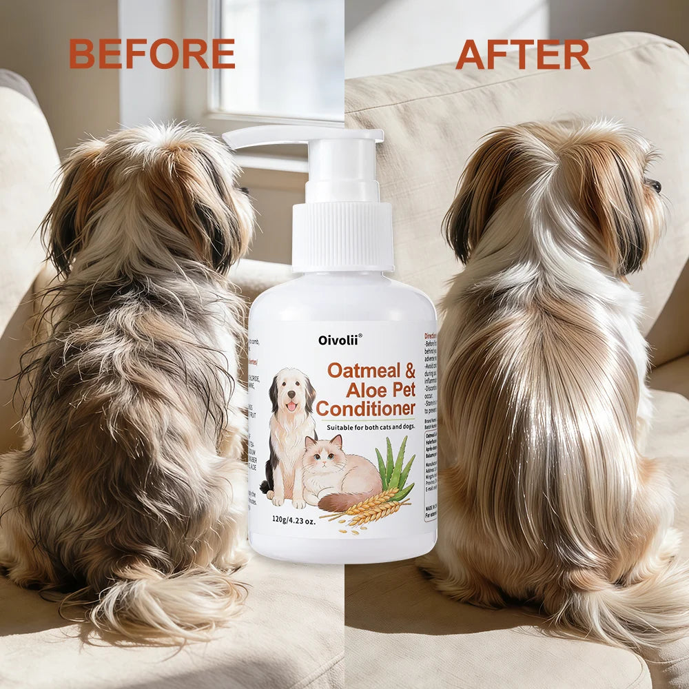 Oatmeal Aloe Pet Conditioner | Softens, Detangles, and Adds Shine