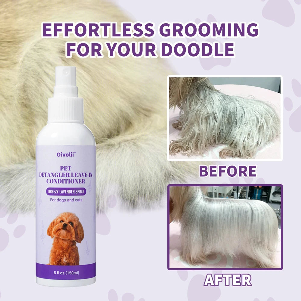 Oatmeal Aloe Pet Conditioner | Softens, Detangles, and Adds Shine Pet Clean Detangler 4