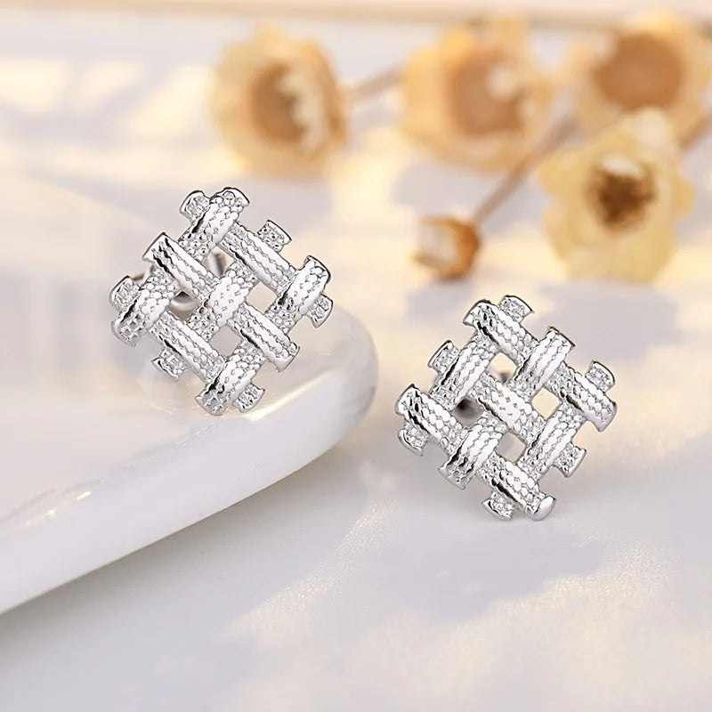 High Quality Silver Stud Earrings 925 For Women - BLAKESTORE-NG