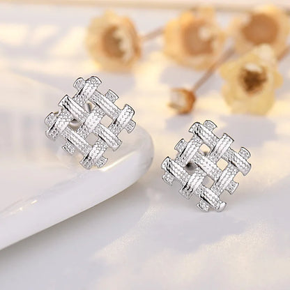 High Quality Silver Stud Earrings 925 For Women - BLAKESTORE-NG