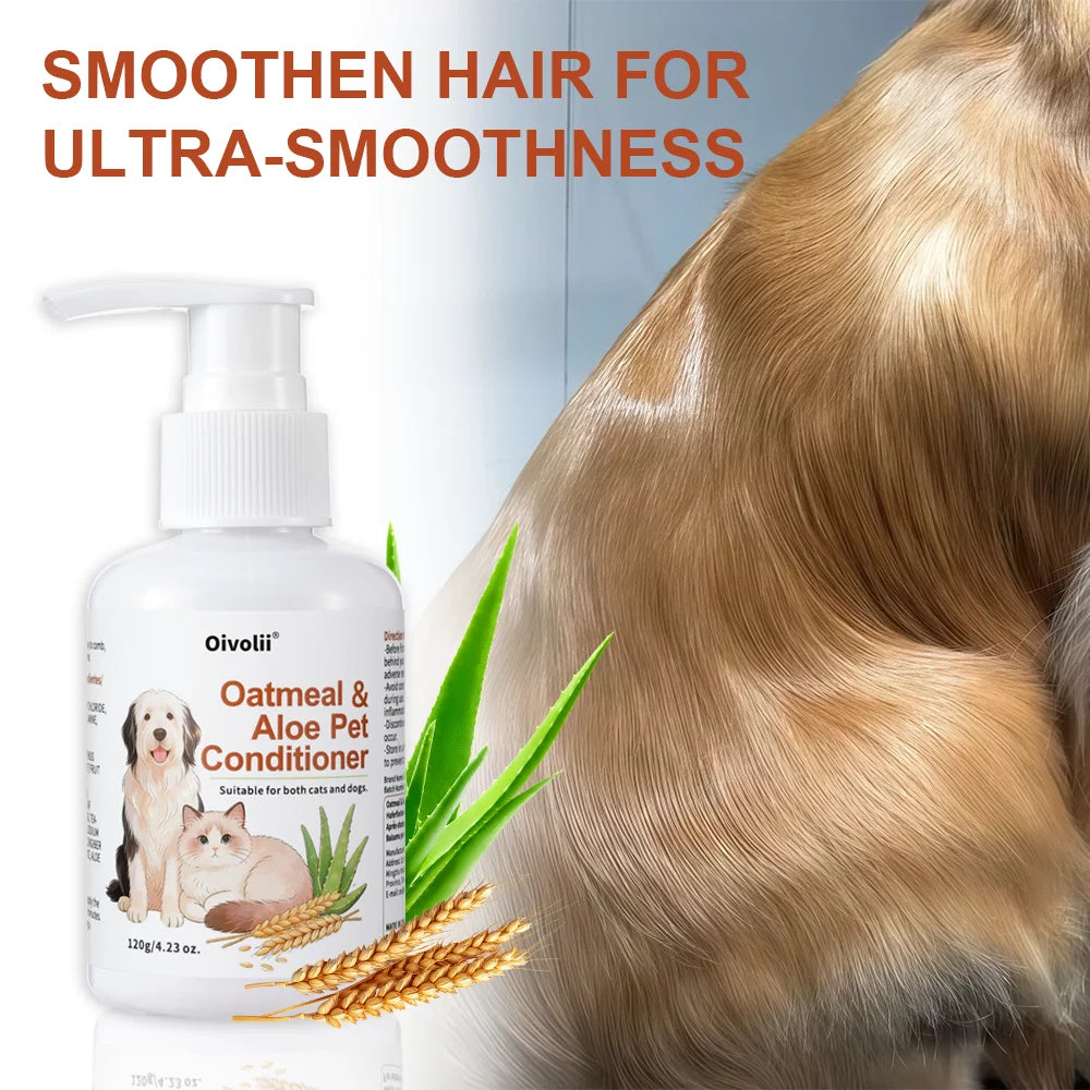 Oatmeal Aloe Pet Conditioner | Softens, Detangles, and Adds Shine Pet Coat Conditioner