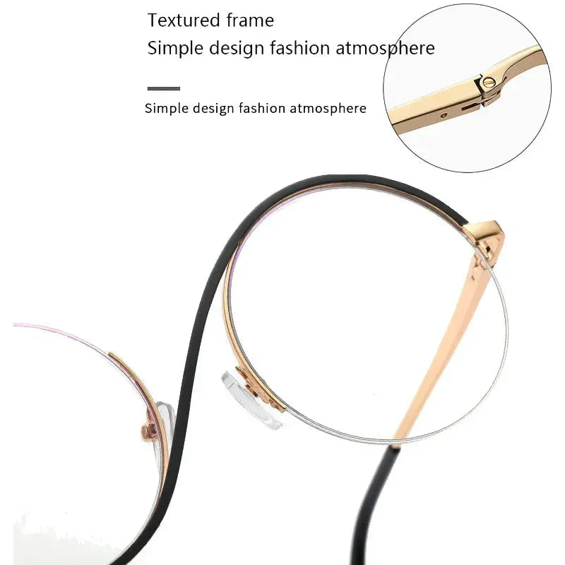 Semi-Rimless S Shape Glasses . - BLAKESTORE-NG