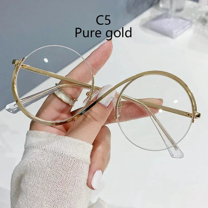 Semi-Rimless S Shape Glasses . - BLAKESTORE-NG