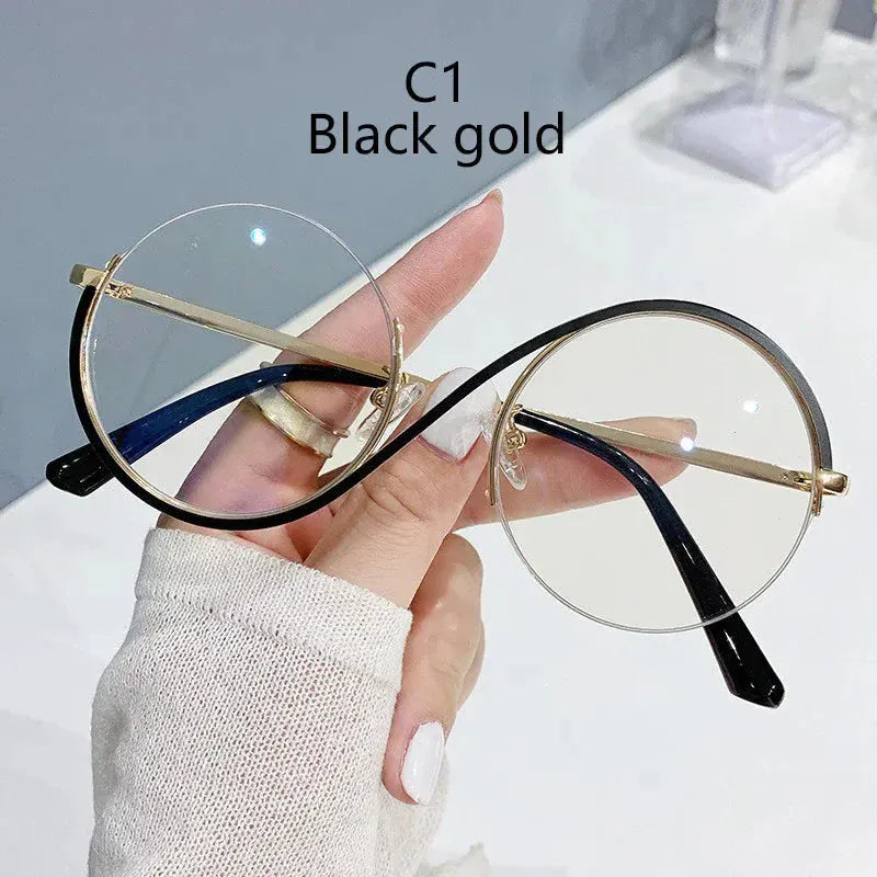 Semi-Rimless S Shape Glasses . - BLAKESTORE-NG