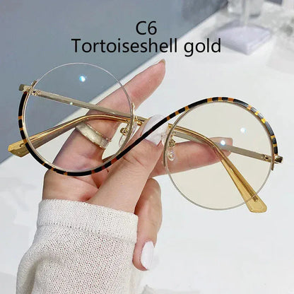 Semi-Rimless S Shape Glasses . - BLAKESTORE-NG