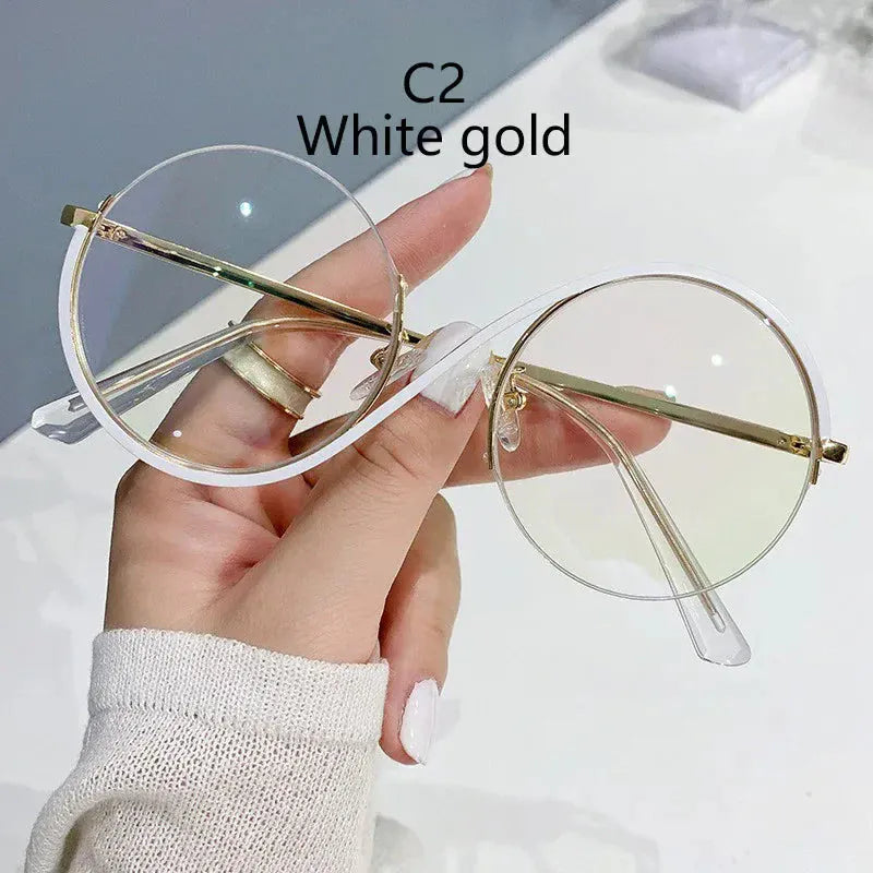Semi-Rimless S Shape Glasses . - BLAKESTORE-NG