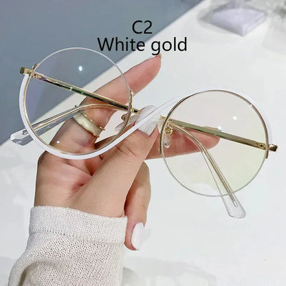 Semi-Rimless S Shape Glasses . - BLAKESTORE-NG