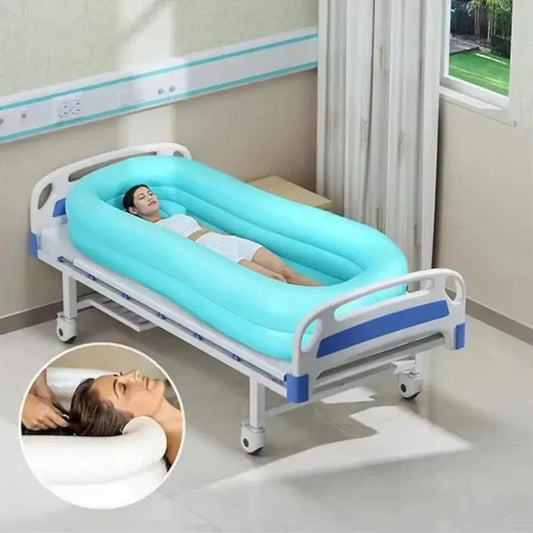 Seniors Bedridden Inflatable Bathtub Home Care Use. - BLAKESTORE-NG