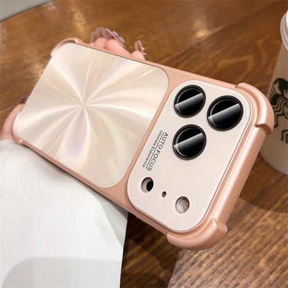 Maison Novaire Glitter Aurora Phone Case for iPhone 17 Pro | Full Lens Protection Frosted Bumper Cover
