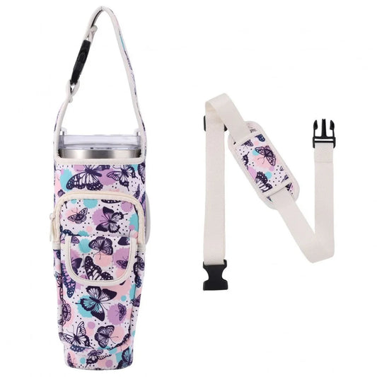 Shoulder Handheld Strap Water Bottle Holder. - Maison Novaire