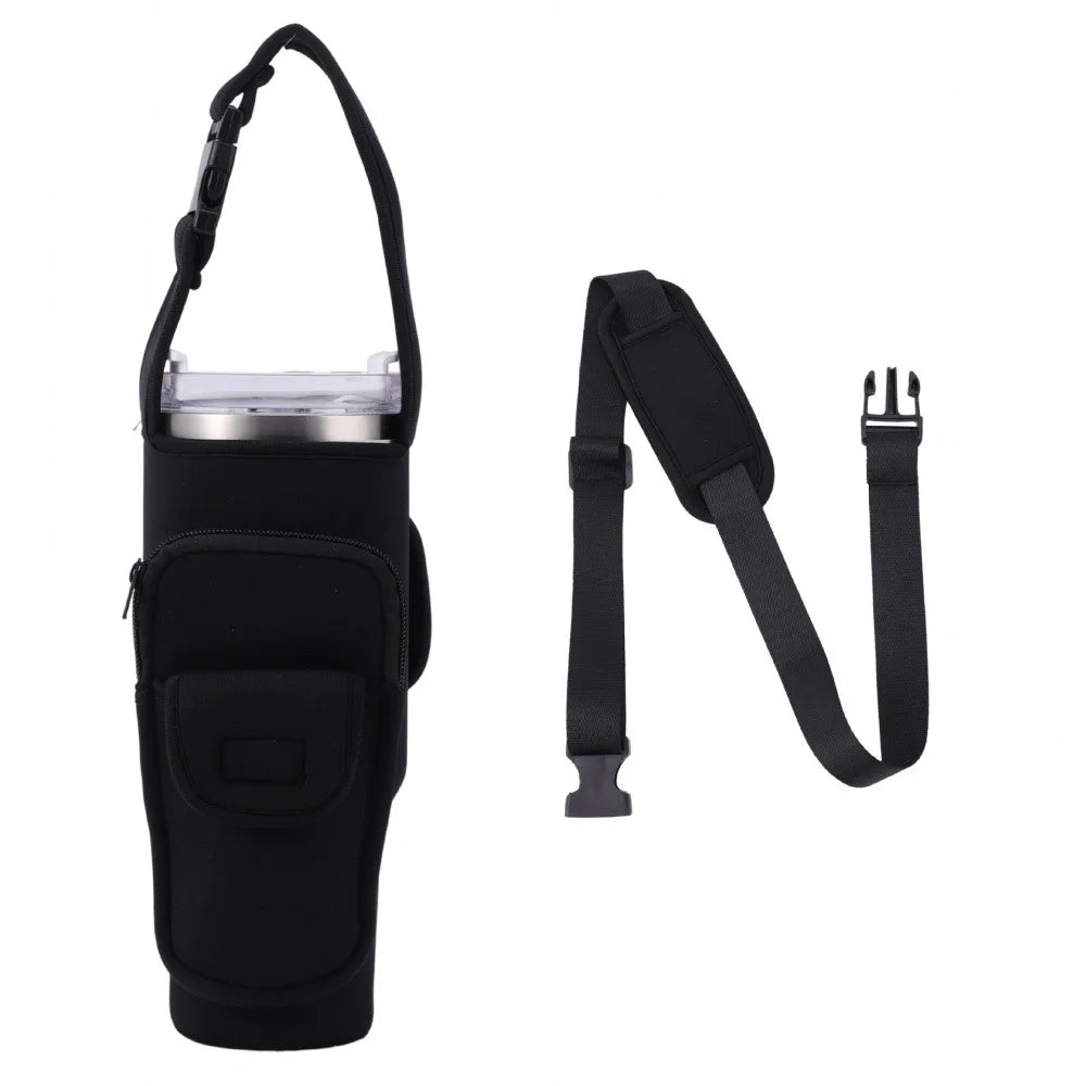 Shoulder Handheld Strap Water Bottle Holder. - Maison Novaire
