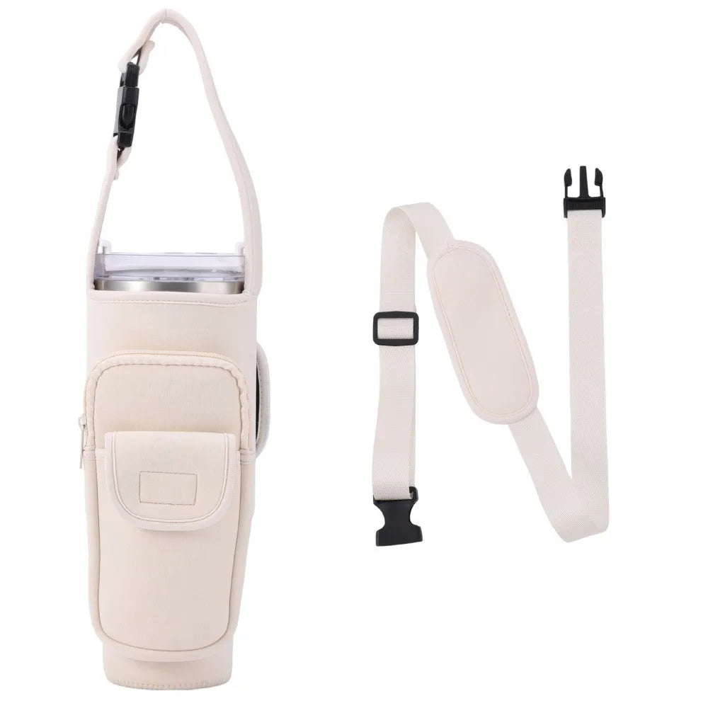 Shoulder Handheld Strap Water Bottle Holder. - Maison Novaire