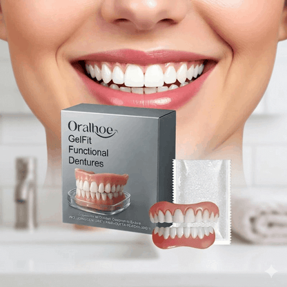 Silicone Dentures Full Set 2026 | Soft Temporary Teeth Tooth Loss Solution - Maison Novaire #