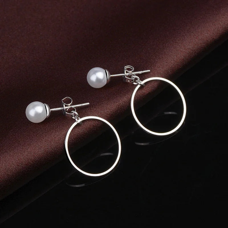 Silver Stud Earrings 925 For Women - BLAKESTORE-NG