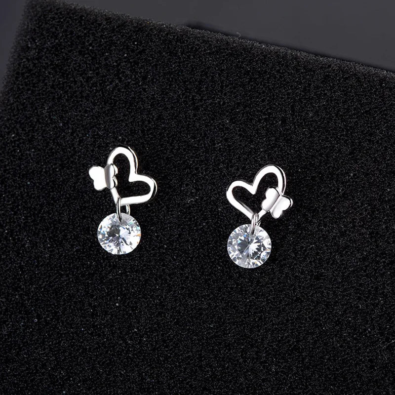 Silver Stud Earrings 925 For Women - BLAKESTORE-NG