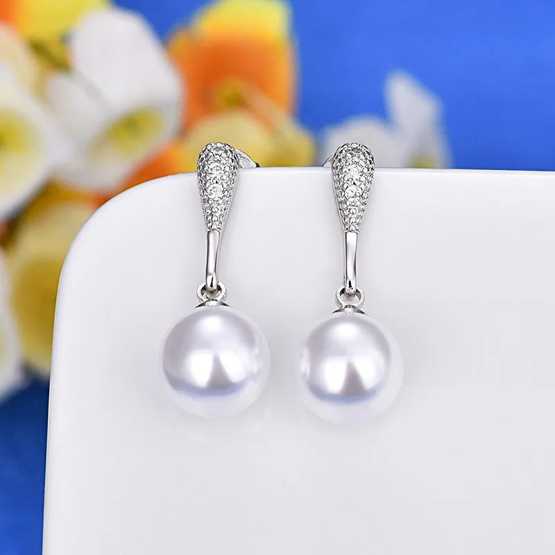 Silver Stud Earrings 925 For Women - BLAKESTORE-NG