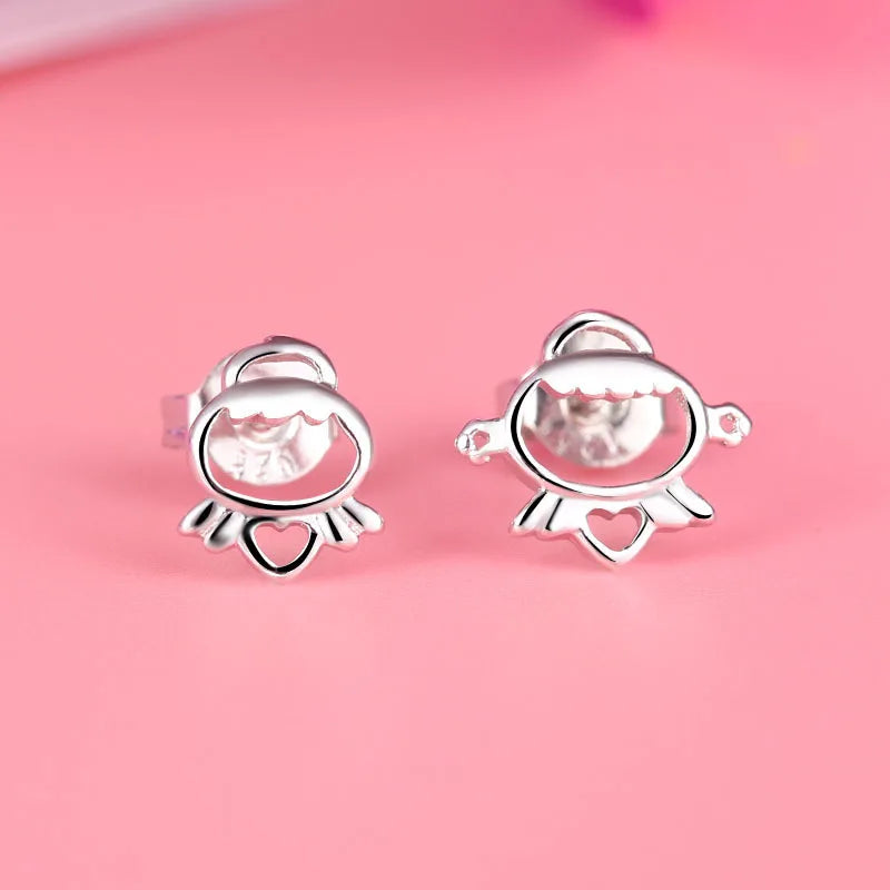 Silver Stud Earrings 925 For Women - BLAKESTORE-NG