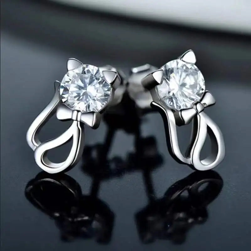 Silver Stud Earrings 925 For Women - BLAKESTORE-NG