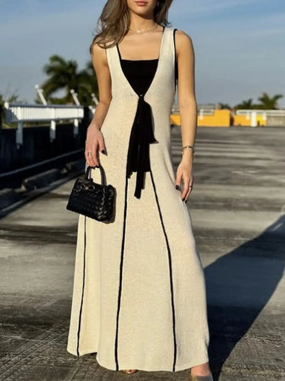 Sleeveless Maxi Knit Dress - BLAKESTORE-NG