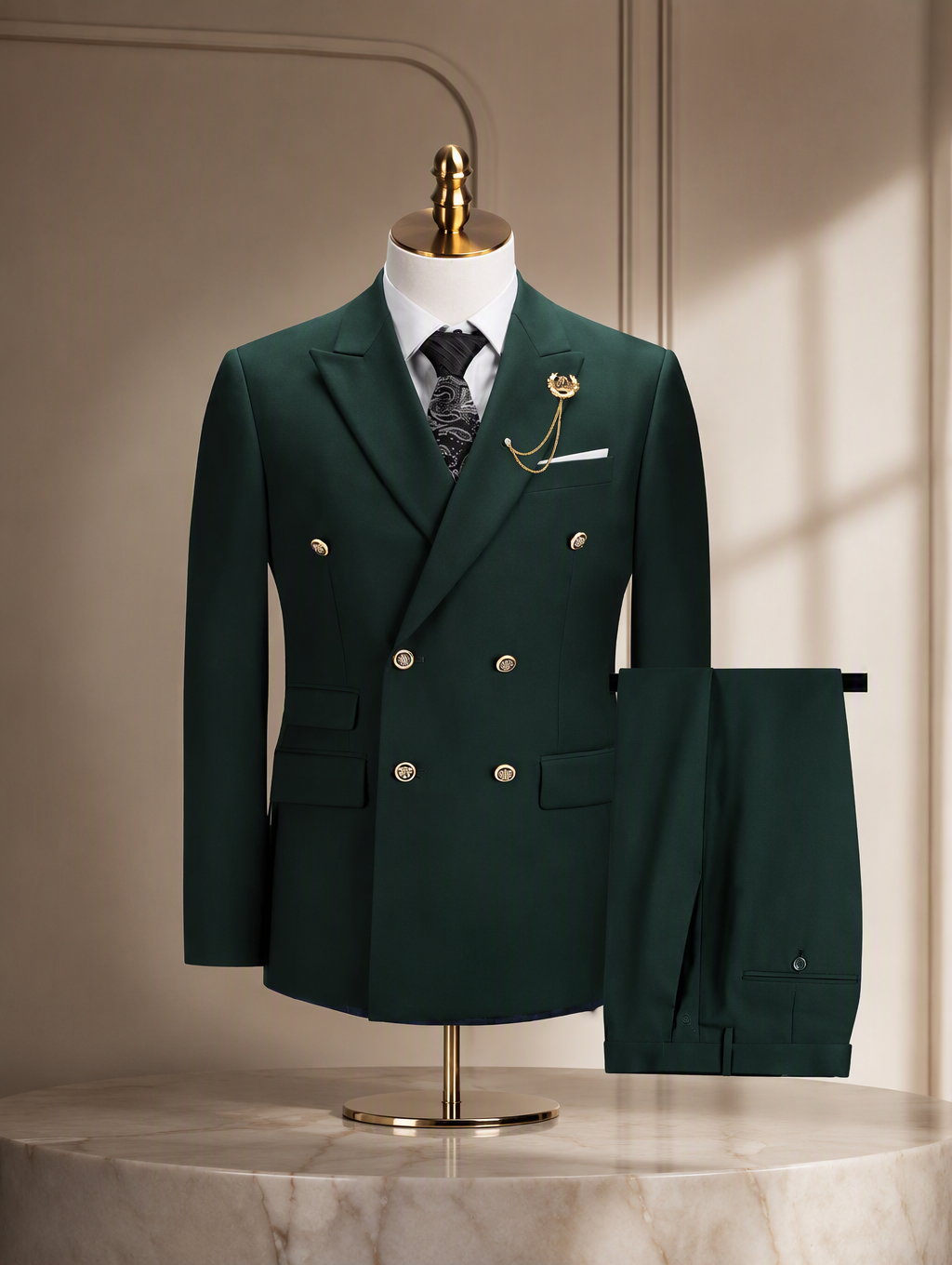 Slim-Fit Two-Piece Business Suit | Maison Novaire Collection  - PD8211-A18 / XS - Maison Novaire