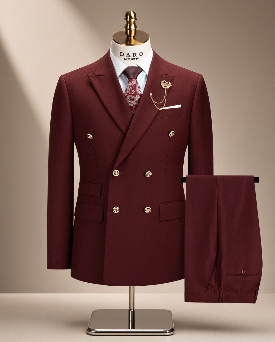 Slim-Fit Two-Piece Business Suit | Maison Novaire Collection  - PD8211-A11 / XS - Maison Novaire