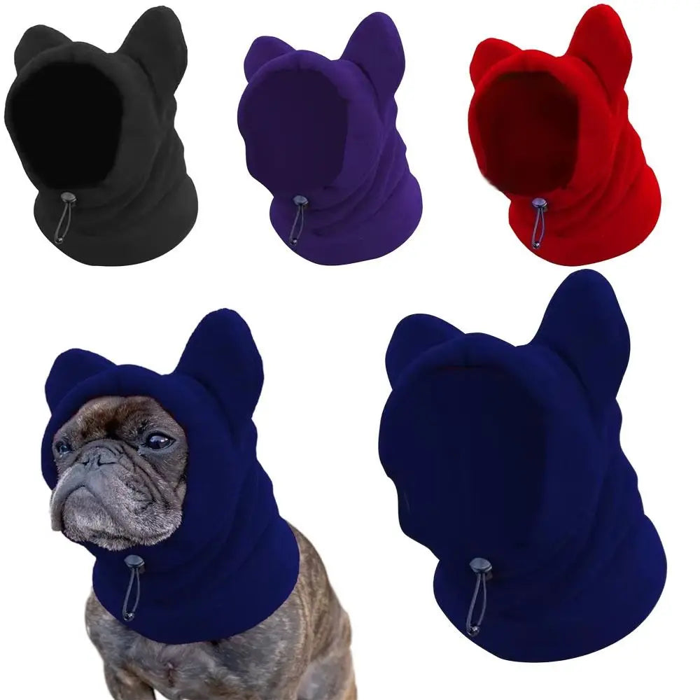 Soft Dog Fleece Bat Hat – Warm Winter Pet Headwear - Maison Novaire #