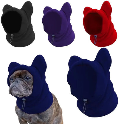 Soft Dog Fleece Bat Hat – Warm Winter Pet Headwear - Maison Novaire #
