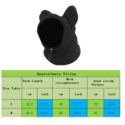 Soft Dog Fleece Bat Hat – Warm Winter Pet Headwear - Maison Novaire #