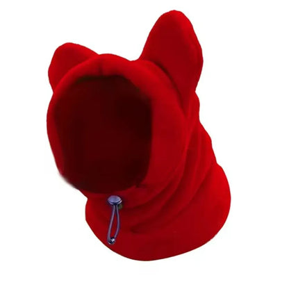 Soft Dog Fleece Bat Hat – Warm Winter Pet Headwear - Maison Novaire #