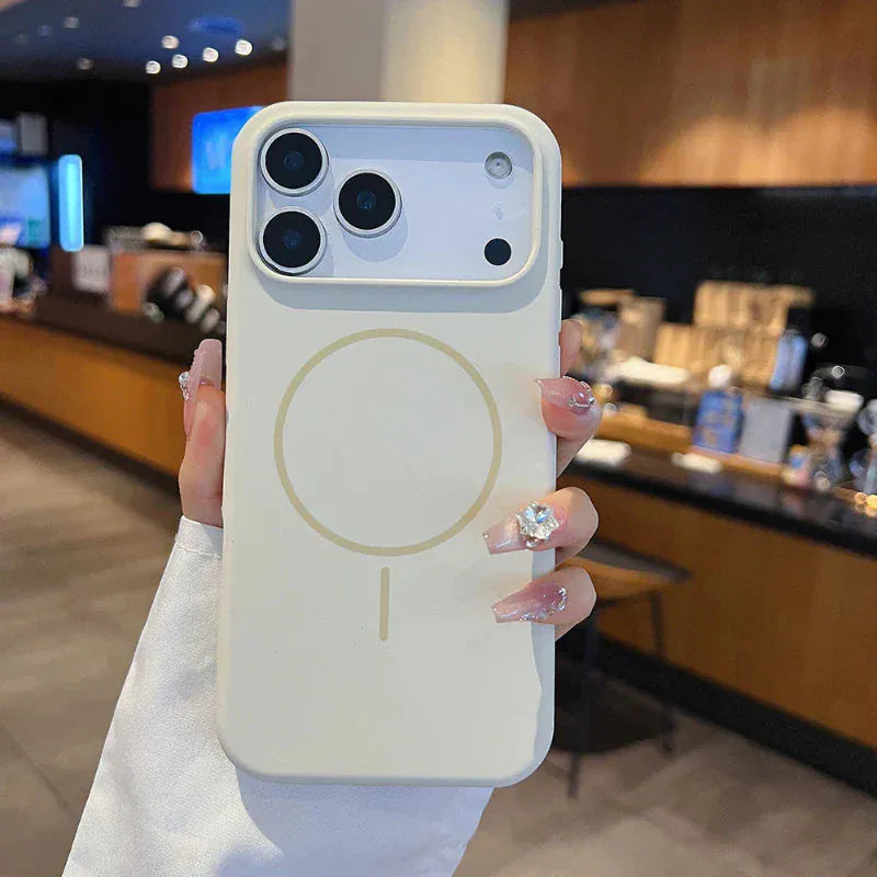 Solid Color Liquid Silicone Magsafe Wireless Charge Cover. - BLAKESTORE-NG