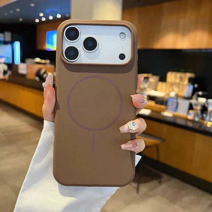 Solid Color Liquid Silicone Magsafe Wireless Charge Cover. - BLAKESTORE-NG