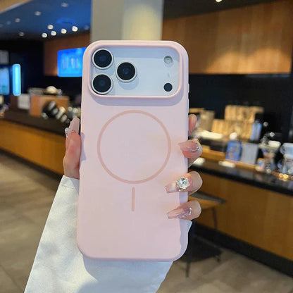 Solid Color Liquid Silicone Magsafe Wireless Charge Cover. - BLAKESTORE-NG