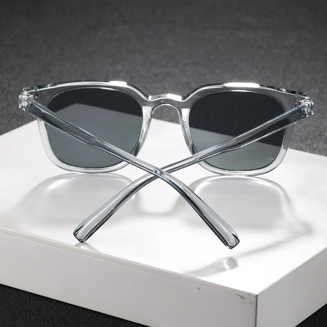 Square Transparent Shades - BLAKESTORE-NG