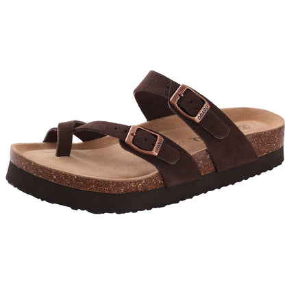 Suede Cork Mules - Maison Novaire #