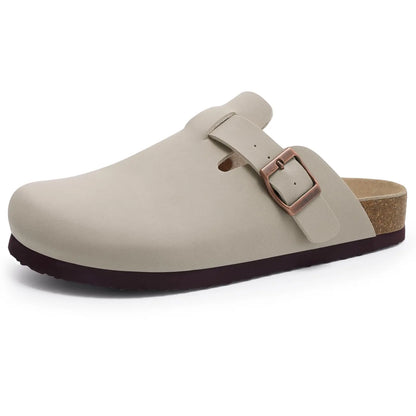 Suede Cork Mules - Maison Novaire #