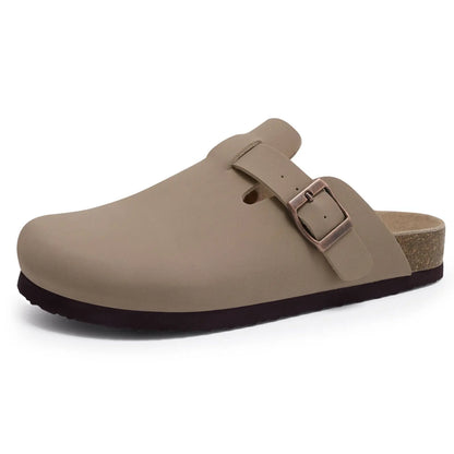 Suede Cork Mules - Maison Novaire #