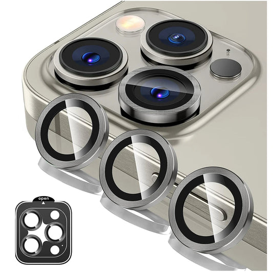 Titanium Gray Metal Tempered Glass Camera Lens Cover - Maison Novaire