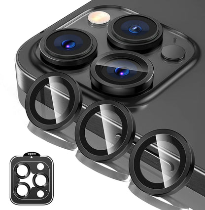 Titanium Gray Metal Tempered Glass Camera Lens Cover - Maison Novaire