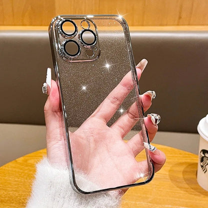 Transparent Glitter Plating iPhone Case. - BLAKESTORE-NG