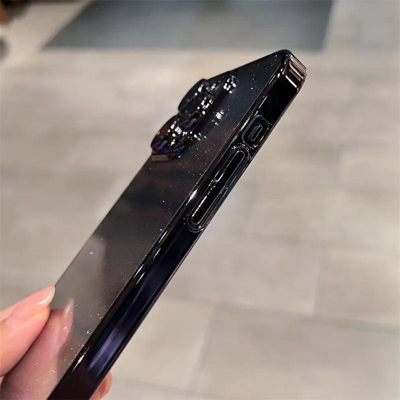 Transparent Glitter Plating iPhone Case. - BLAKESTORE-NG