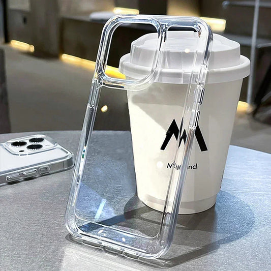 Transparent Shockproof Armored Iphone case. - BLAKESTORE-NG