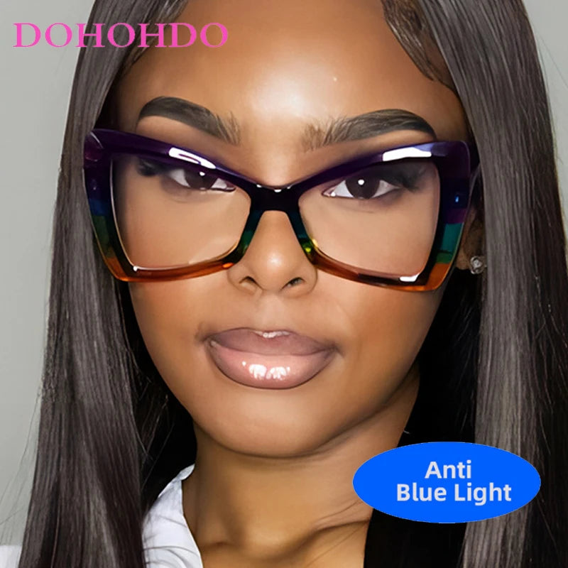 Trendy Butterfly Cat Eye Anti-Blue Light Glasses. - Maison Novaire