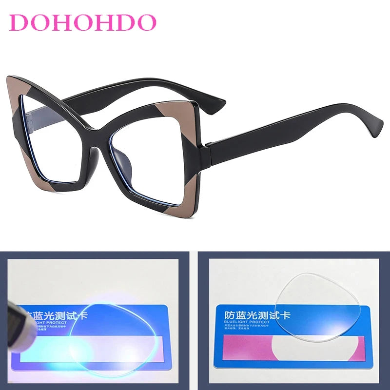 Trendy Butterfly Cat Eye Anti-Blue Light Glasses. - Maison Novaire