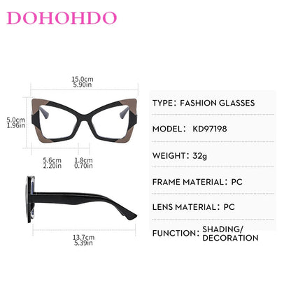 Trendy Butterfly Cat Eye Anti-Blue Light Glasses. - Maison Novaire